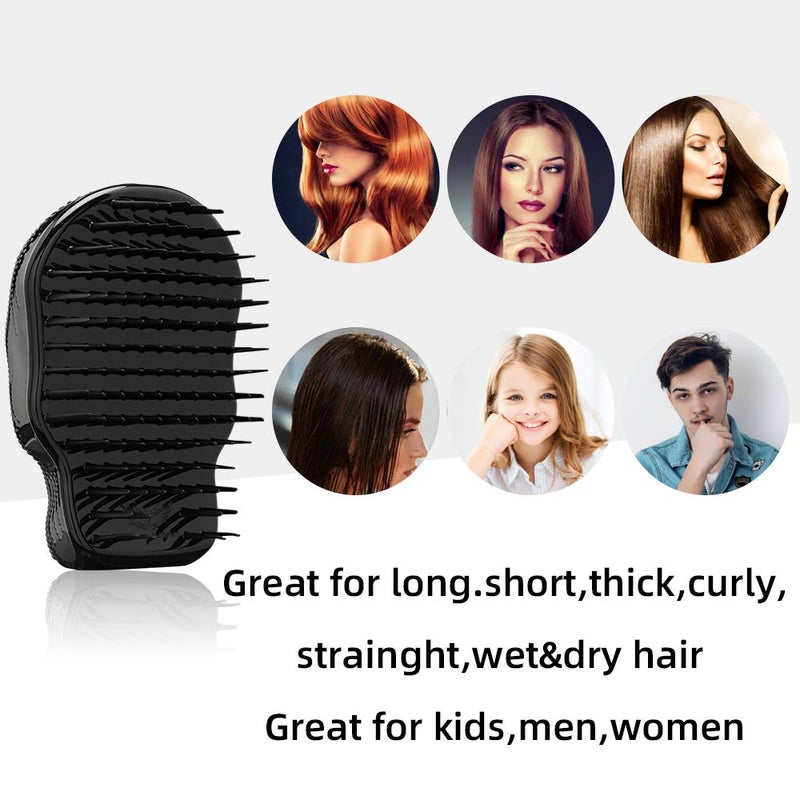 Tangle Angel فرشاة تفكيك الشعر تانجل أنجل ريبيل - جمجمة سوداء - Image 5