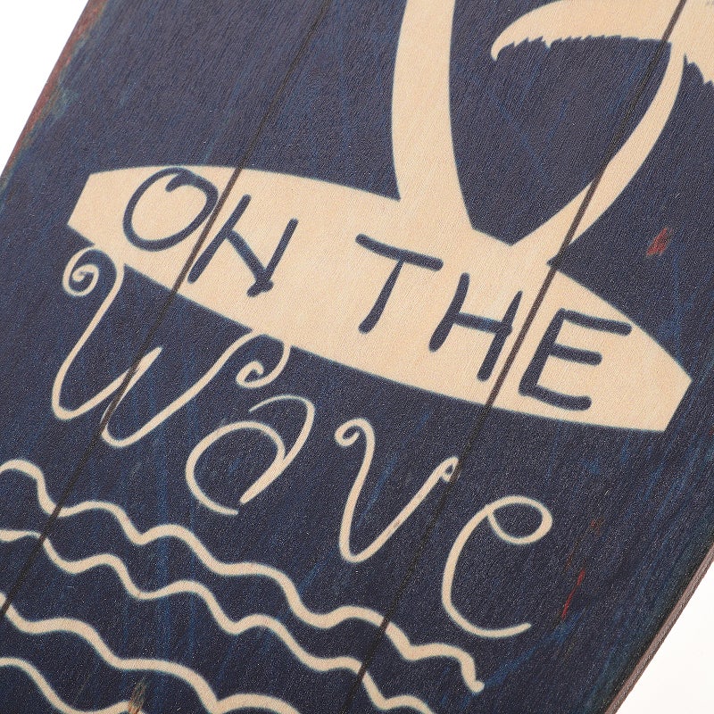 Hanging Surfboard Plaque Unique Home Decoration Retro Hanging Sign - Image 2