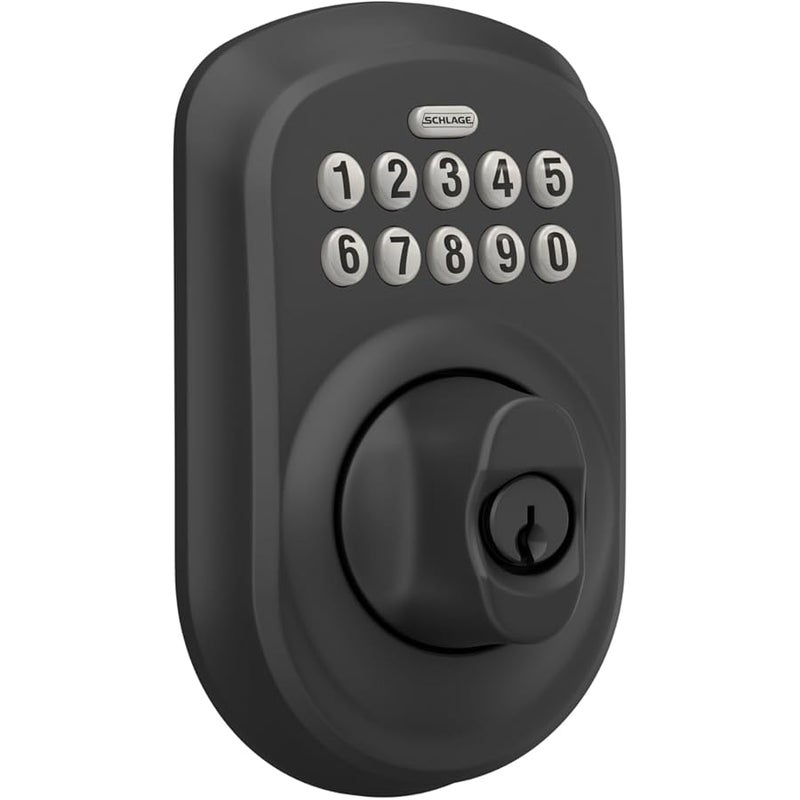 SCHLAGE BE365 PLY 622 Keypad Electronic Deadbolt, Matte Black - Image 2