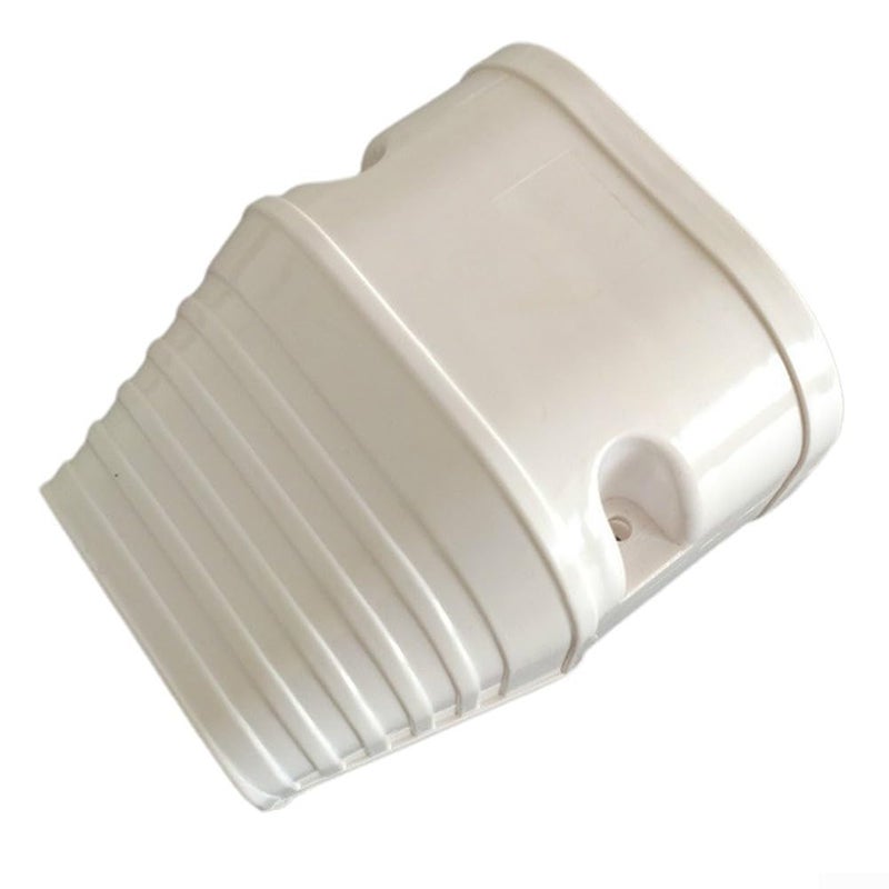 PVC Air Conditioner Line Cover Kit White Weather Resistant Includes Wall Entry Cap Elbows Couplin - Image 2