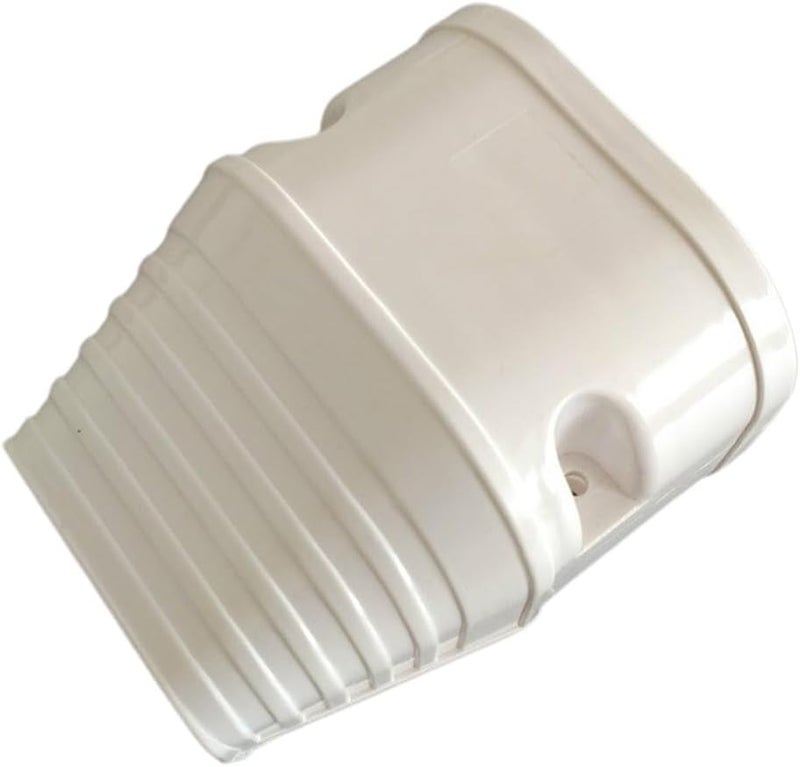 PVC Air Conditioner Line Cover Kit White Weather Resistant Includes Wall Entry Cap Elbows Couplin - Image 1
