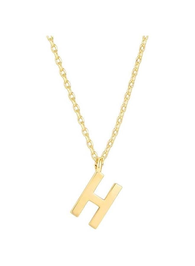 PAVOI 14K Gold Plated Initial Necklace | Letter Necklaces for Women - Image 1