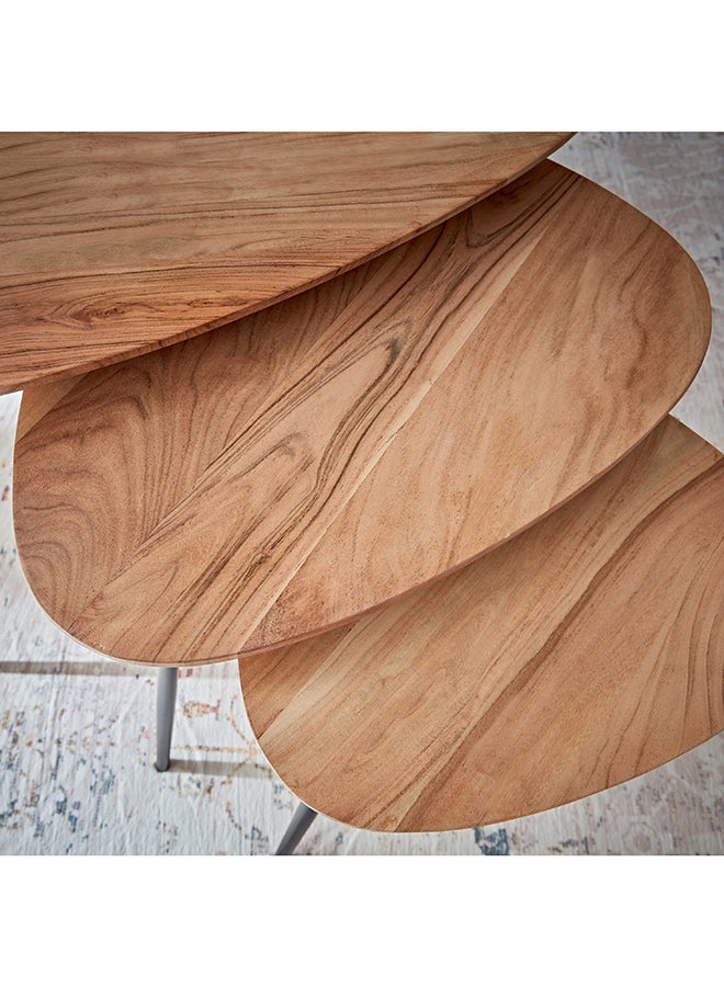 Home Box Matika 3-Piece Nest of Tables Set 81 x 43 x 86 cm  - Image 4