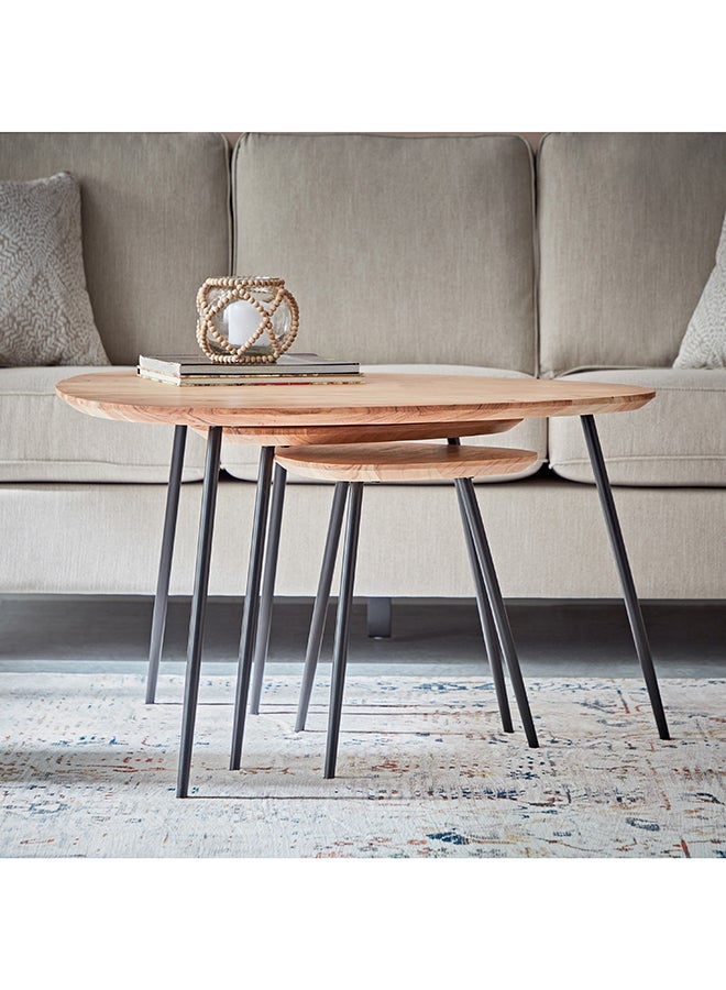 Home Box Matika 3-Piece Nest of Tables Set 81 x 43 x 86 cm  - Image 3