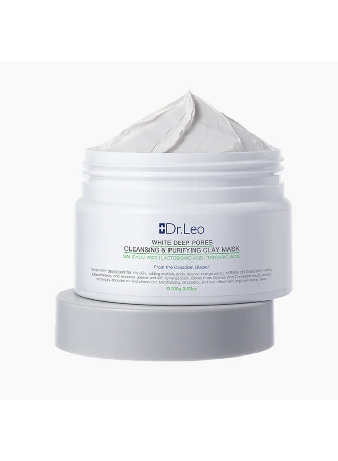 دكتور ليو طقم العناية بالبشرة من دكتور ليو – غسول منقّي + قناع طيني + لوشن معالج لحب الشباب - Image 4