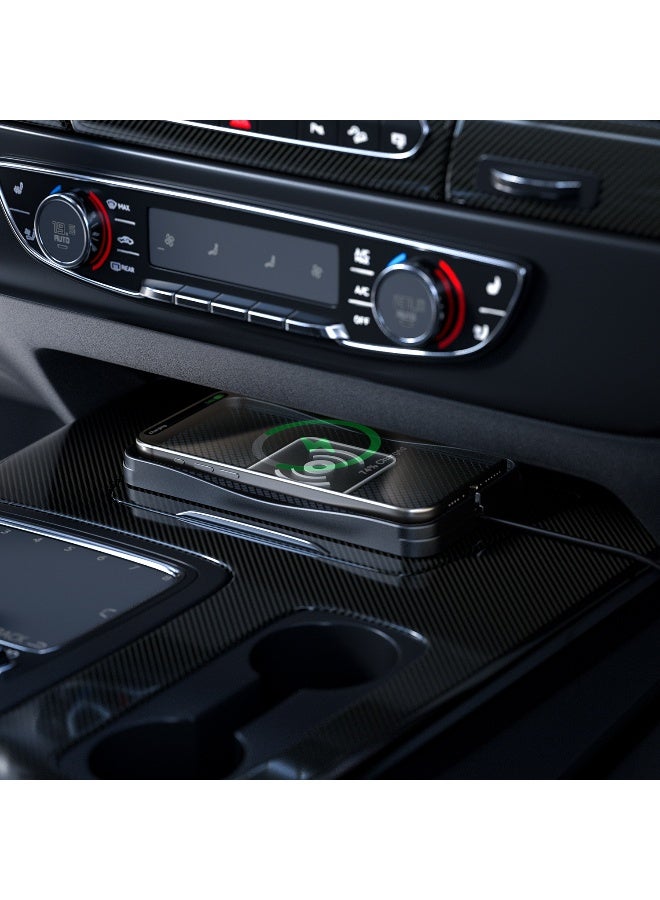 20W Wireless Car Charger with Anti-Slip Pad, Fast Charging for Vehicles - Image 1