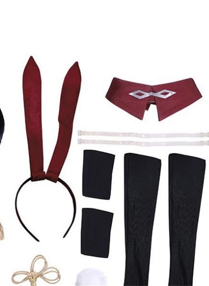 Genshin Impact cos fan bunny girl uncrowned dragon king Beidou cosplay costume female costume - Image 4