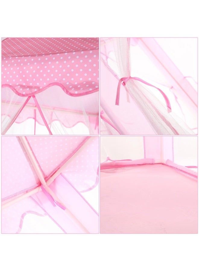 BLOOMING TIME Girls Game Tent, Hexagonal Princess Tent, Children's Tent Game House, Indoor and Outdoor Oversized Tulle Mosquito Net - Image 3