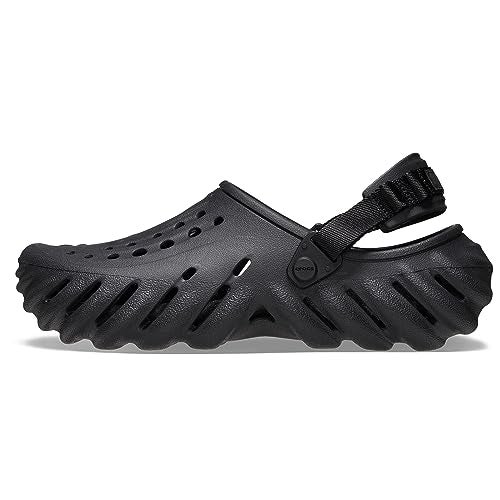 Crocs Unisex-Adult Echo Clogs, Black, 9 Men/11 Women - Image 1