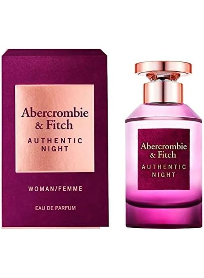 Abercrombie & Fitch Authentic Night Women Edp 50Ml - Image 2