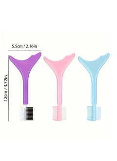 Generic 3pcs Reusable Silicone Eyeliner Stencils, Mascara Helper, Protection Shield, Eyeliner, Lipstick, Eyeshadow Applicators, Eye Makeup Tool for Women and Beginners  - Image 3