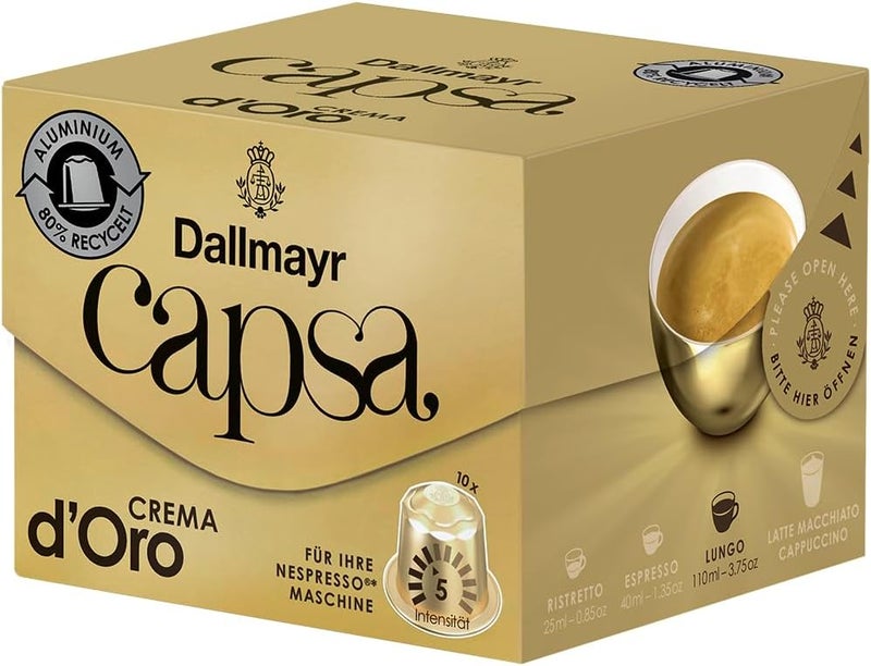 Dallmayr Capsa Crema d'Oro Coffee Capsules - 10 Count - Image 4