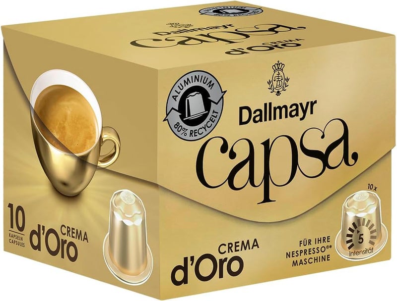 Dallmayr Capsa Crema d'Oro Coffee Capsules - 10 Count - Image 3