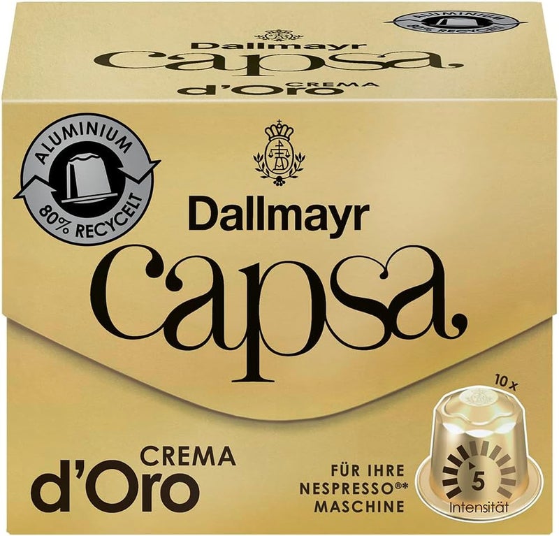 Dallmayr Capsa Crema d'Oro Coffee Capsules - 10 Count - Image 1