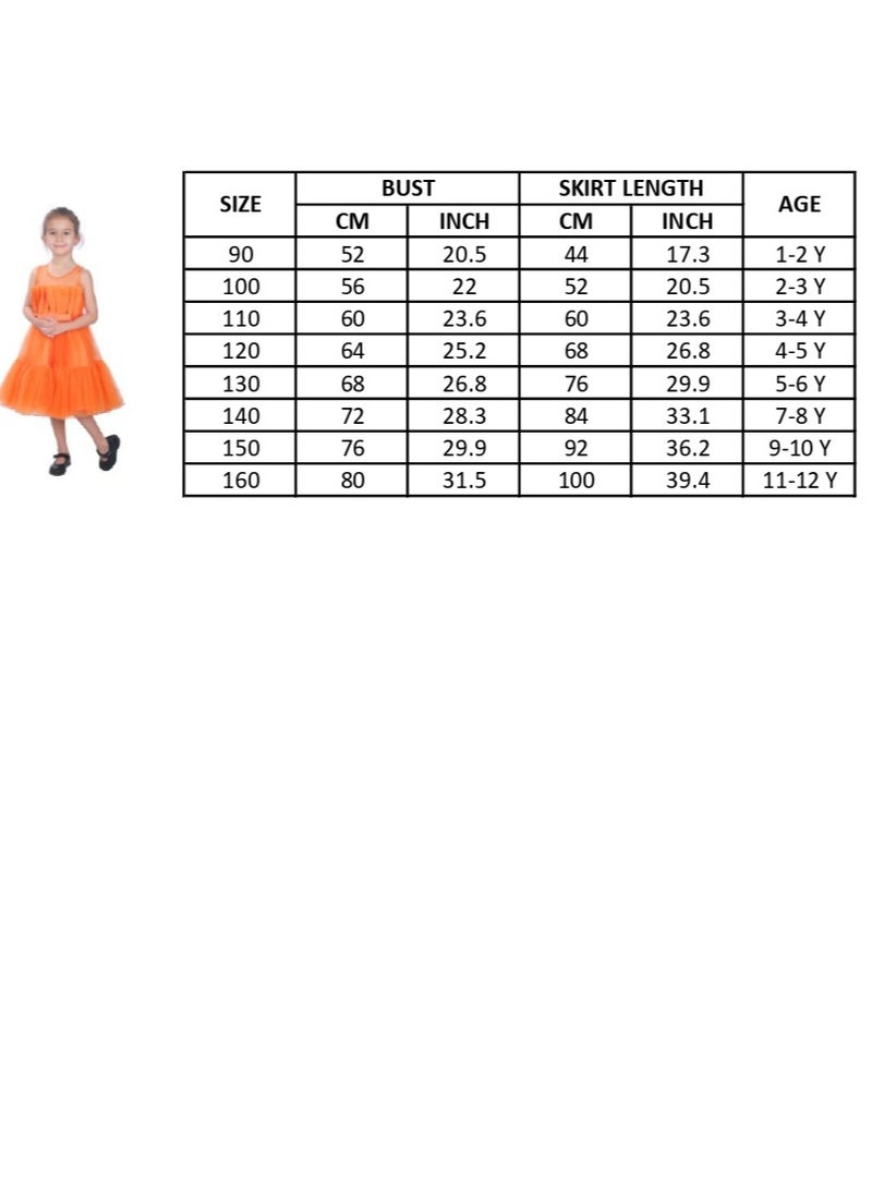 D'Daniela Toddler Girls Bow Front Ruffle Hem Mesh Gown Dress White black - Image 4