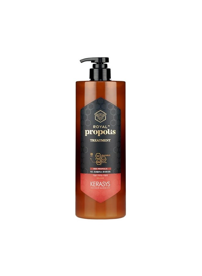 Kerasys - Propolis Royal Jelly Extract Rosehip Oil Rose Water Shiny And Healthy Hair Propolis Red Volume 33.8 Fl Oz / 1L (Treatment, 1-Pack) - Image 1