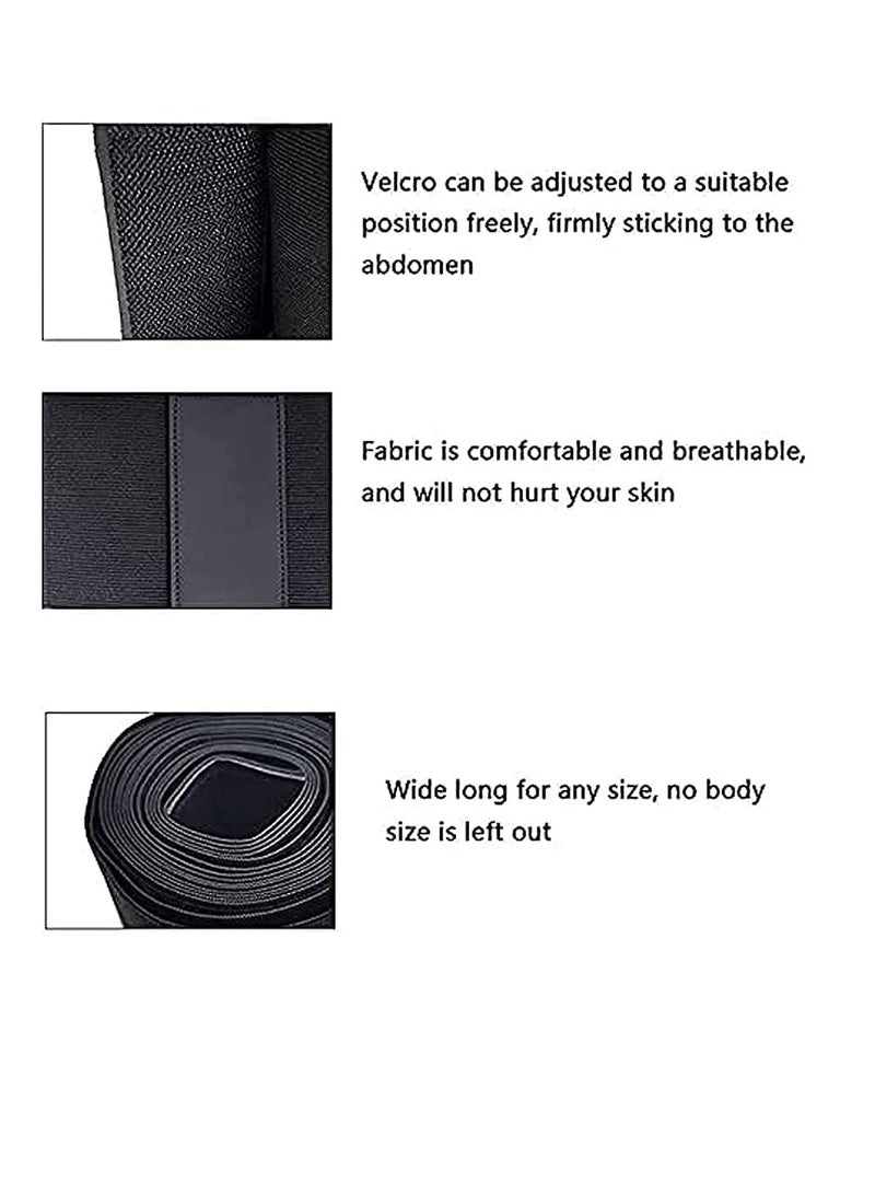 Barakah مدرب الخصر الملفوف، لفافة دعم أسفل الظهر، مدرب دعم الخصر الضاغط، مسند ظهر قابل للتعديل ومريح (118 بوصة) - Image 5