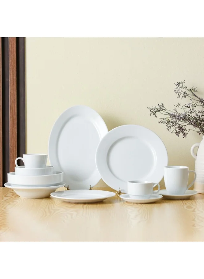 DANUBE HOME Danube Home Horeca Porcelain Side Plate Premium Quality Durable Elegant Design For Serving Appetizers Snacks Desserts Perfect For Restaurants Cafes And Home Use -23Cm
