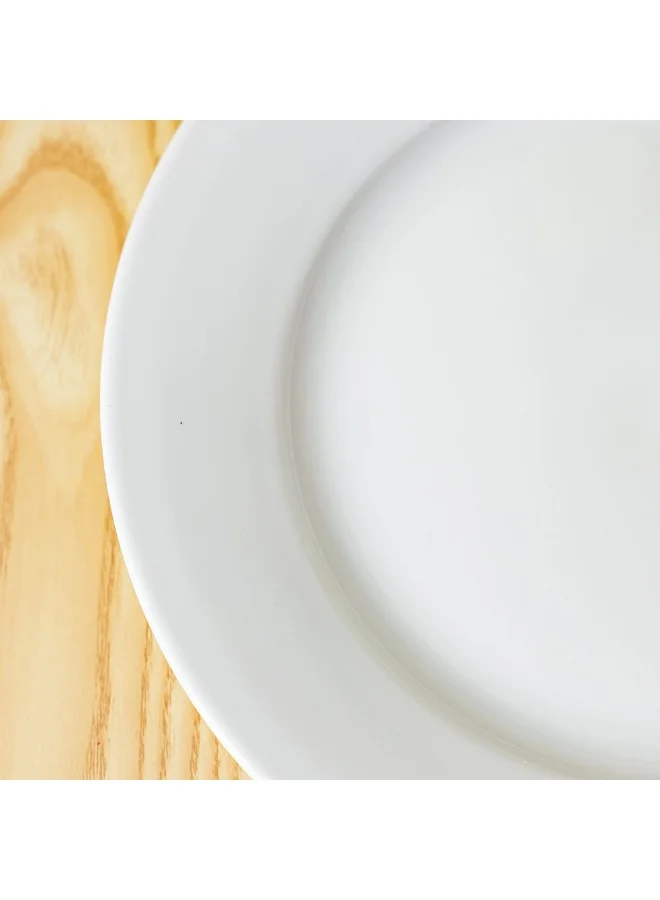 DANUBE HOME Danube Home Horeca Porcelain Side Plate Premium Quality Durable Elegant Design For Serving Appetizers Snacks Desserts Perfect For Restaurants Cafes And Home Use -23Cm