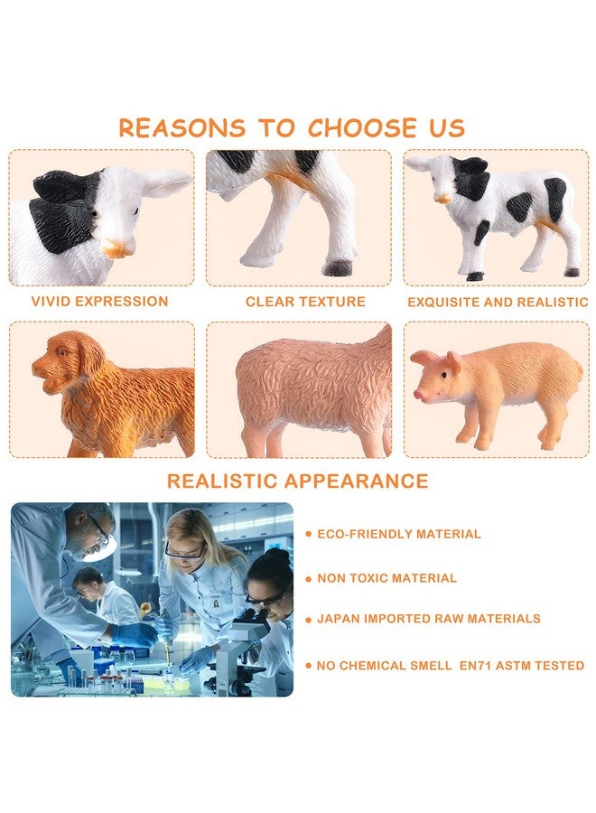 JOKFEICE 16Pcs Small Animals Figures, Realistic Farm Animals Toys for Cupcake Toppers, Learning Educational Toys, Birthday Party Favors Gift for Kids - Image 5