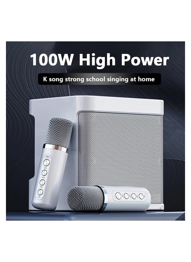 ELTRAZONE 1 Set Bluetooth Speaker with Microphone 5.0 USB Charging Wireless Speakers with Bluetooth Surround Sound Portable Speaker for Smart TV Microphone with Speaker for Singing Red  - Image 4