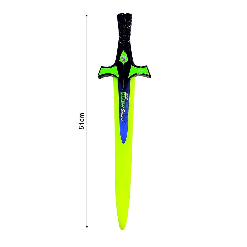 RATNA'S سيف ليزر متوهج في الظلام للأطفال باللون الأخضر - Image 3