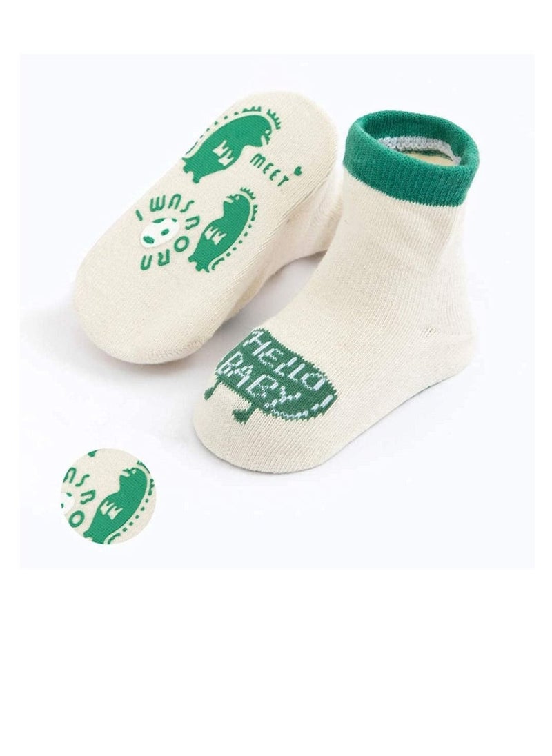 Excefore Baby Toddler Non-skid Socks Little Girls Cute Cartoon Floor Socks 8-Pairs 8-36M  - Image 5