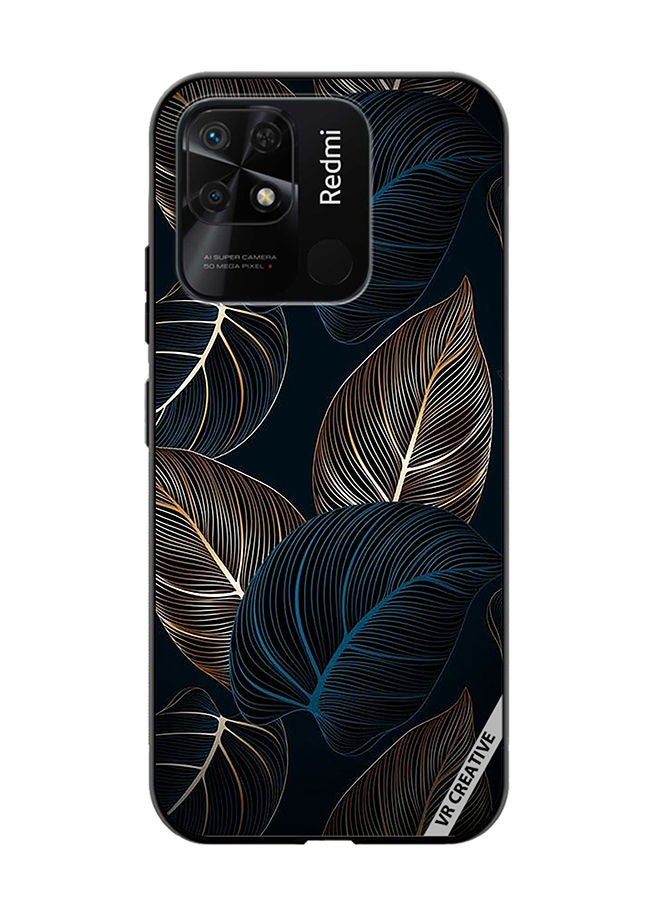 VR CREATIVE Protective Case Cover For Xiaomi Redmi 10C Banana Palm Tree Leaves Pattern Design Multicolour - Image 1
