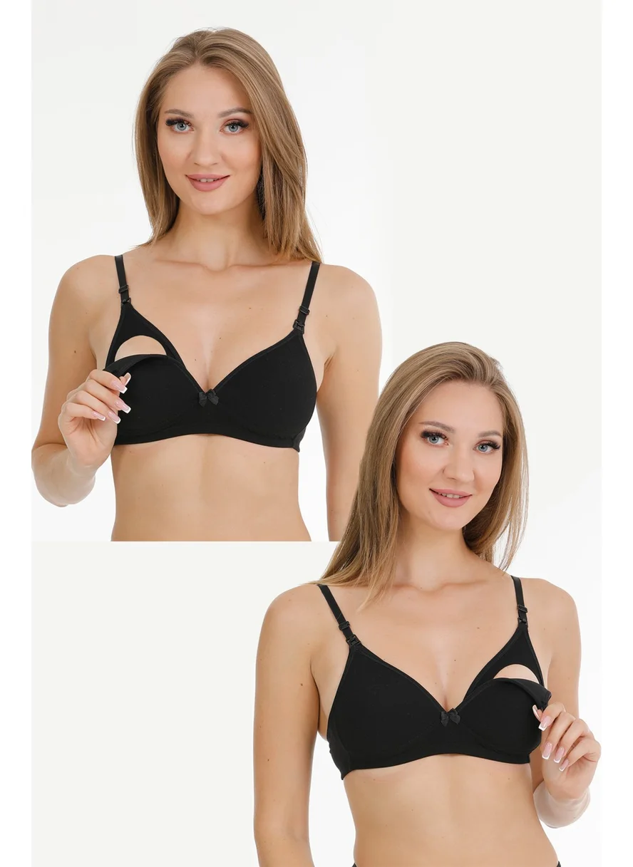 بارلانجري 2-Pack Modal Coated Nursing Bra Black