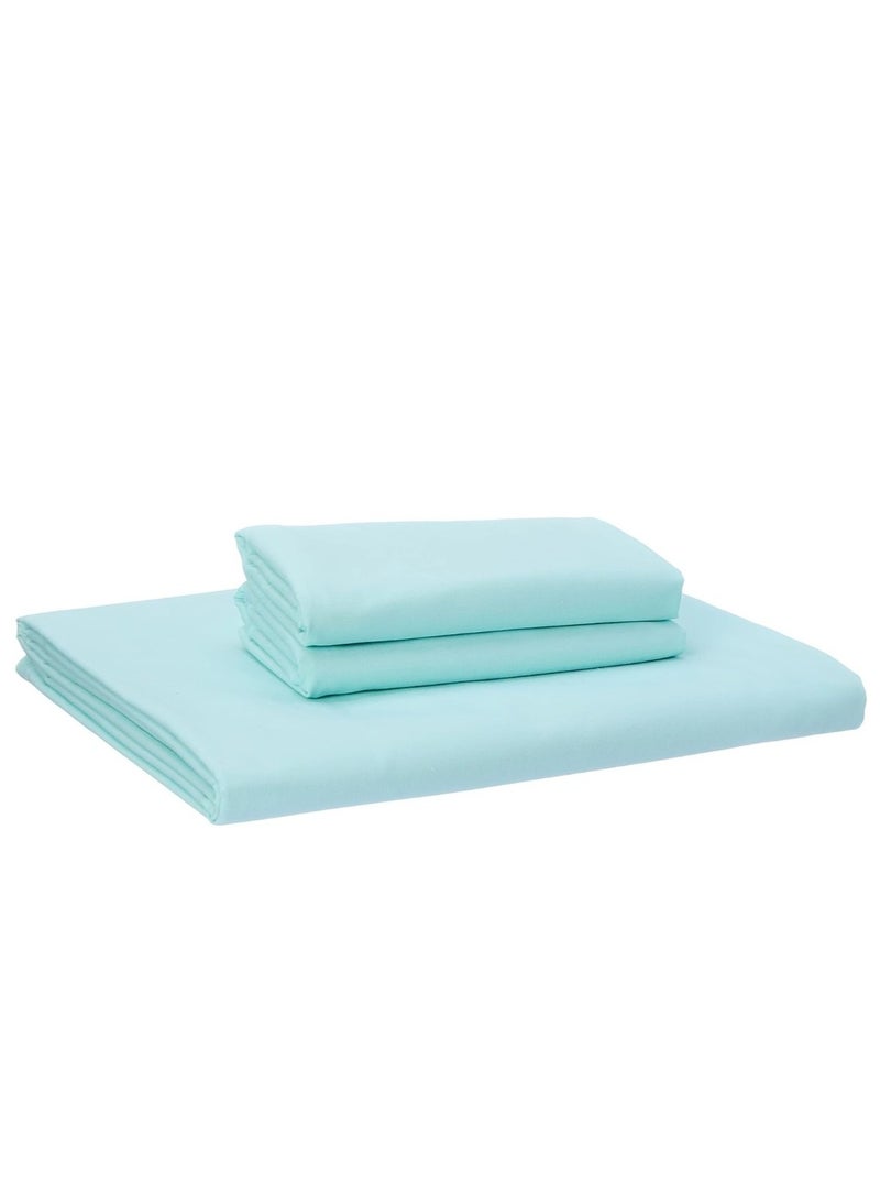 Flat bed sheet set, pistachio color (240 * 260)