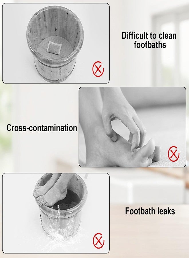 Qiuruoo 25 Pcs Transparent Pedicure Liners Disposable, Disposable Foot Tub Liner Portable Bath Bags with Retractable Belt, Portable Bath Bag, Can Be Used in Foot Bath Stores, SPA halls, Home Personal Care - Image 4