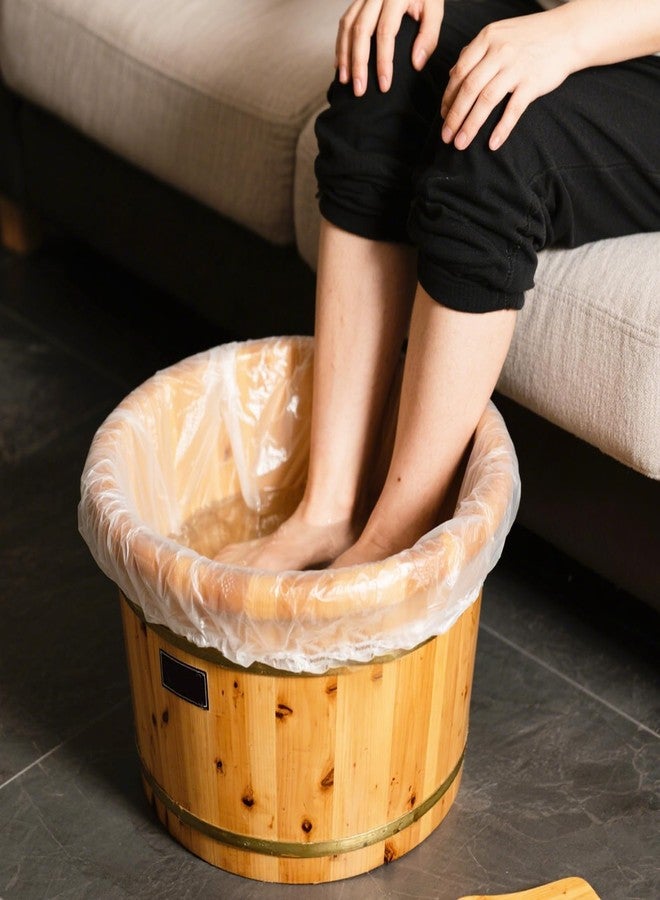 Qiuruoo 25 Pcs Transparent Pedicure Liners Disposable, Disposable Foot Tub Liner Portable Bath Bags with Retractable Belt, Portable Bath Bag, Can Be Used in Foot Bath Stores, SPA halls, Home Personal Care - Image 5