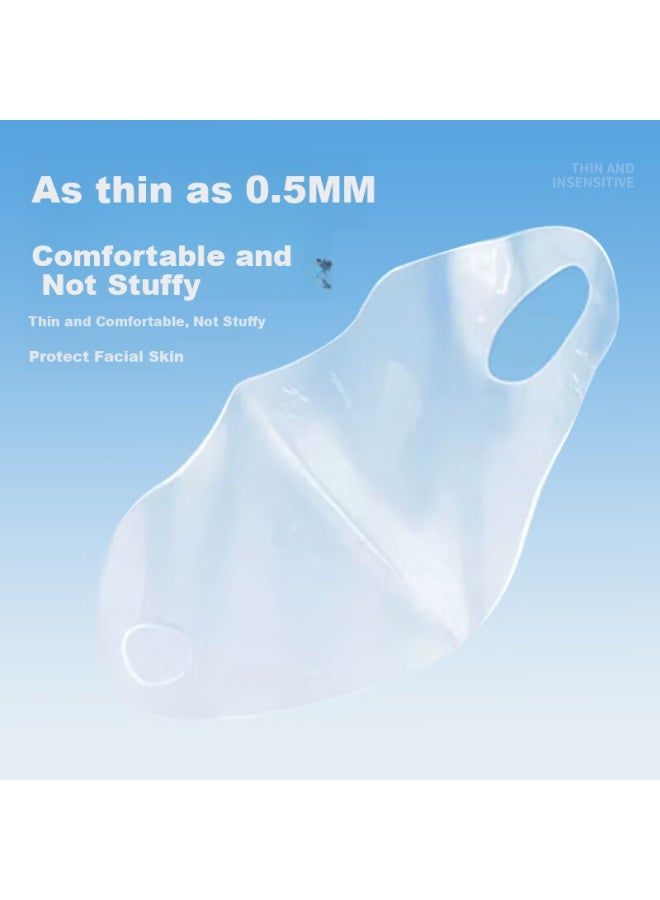 Xtep Sun Protection Mask Summer Thin Face Mask Men And Women Uv Protection Ice Silk Cool Feeling Cycling Black - Image 5