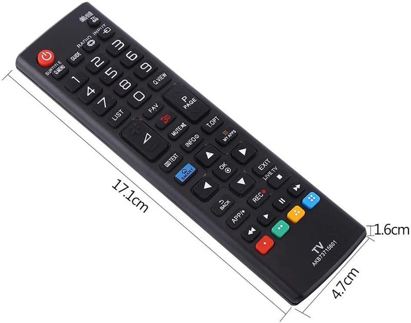 woobles 1Pc Black Remote Control AKB73715601 Replacement Controller for LG Smart TV - Image 2