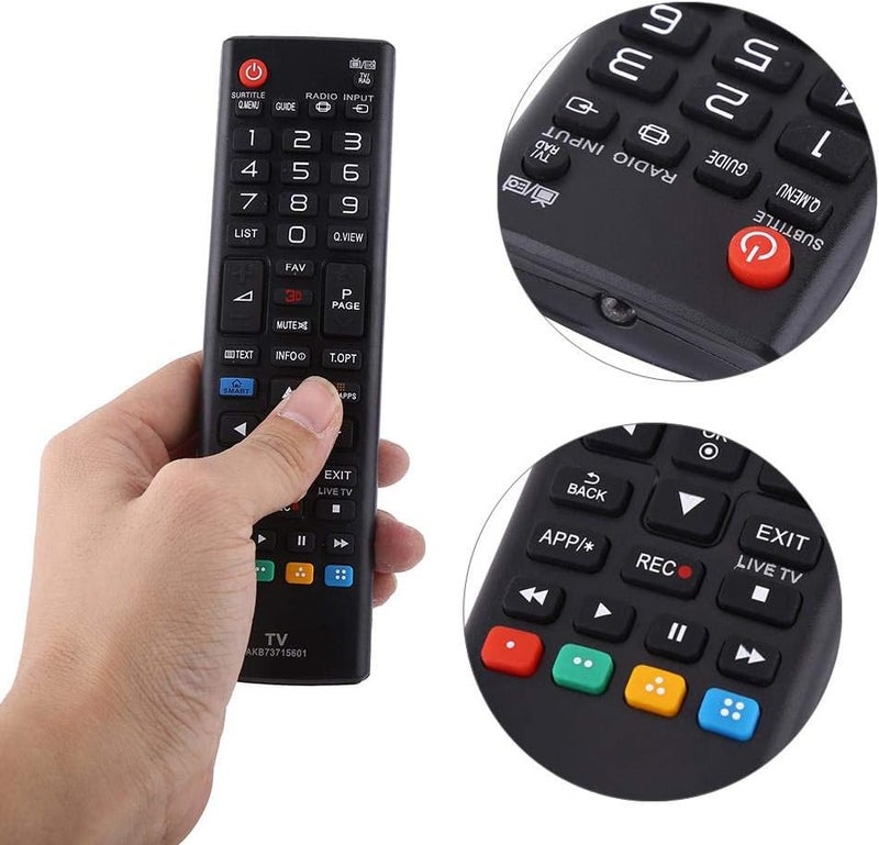 woobles 1Pc Black Remote Control AKB73715601 Replacement Controller for LG Smart TV - Image 3