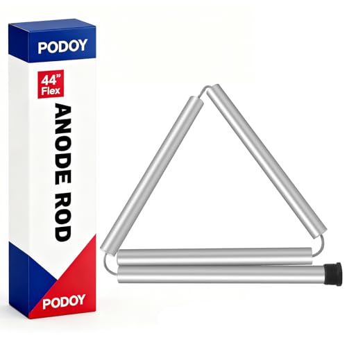 Podoy 44'' Flexible Magnesium Anode Rod for Hot Water Heater Compatible with Rheem Reliance Richmond GE KenmoreTanks 3/4" NPT Thread 0.8'' Diameter Home Water Tank Anode Rod - Image 1