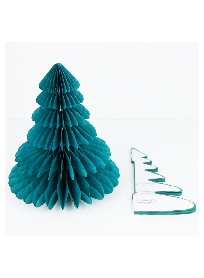 ThePartyPopper Set of 2 Christmas Green Tree Honeycomb - Image 2
