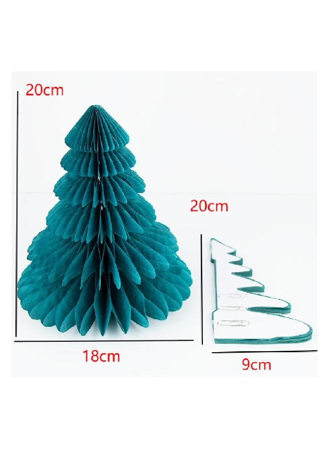 ThePartyPopper Set of 2 Christmas Green Tree Honeycomb - Image 3