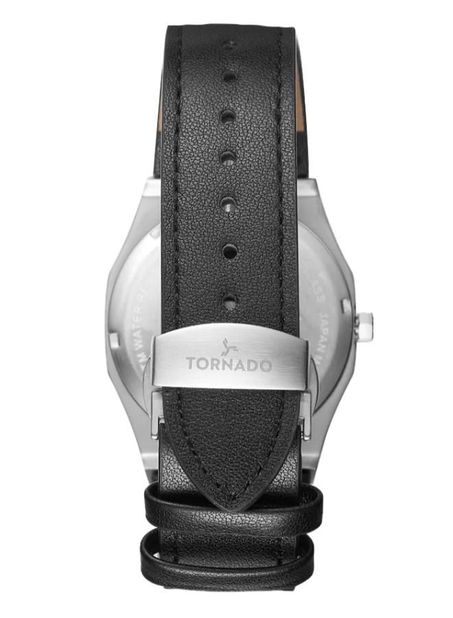 TORNADO Men's Leather Analog Watch T22002-SLBB - 40 mm - Image 3