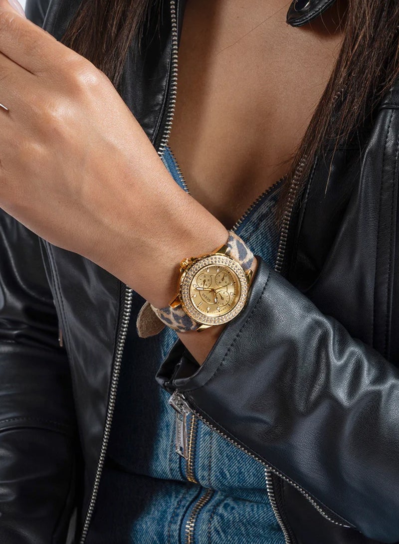 GUESS Ladies Gold Tone Multi-Function Watch Box Set GW0660L2 - 36mm - Image 3