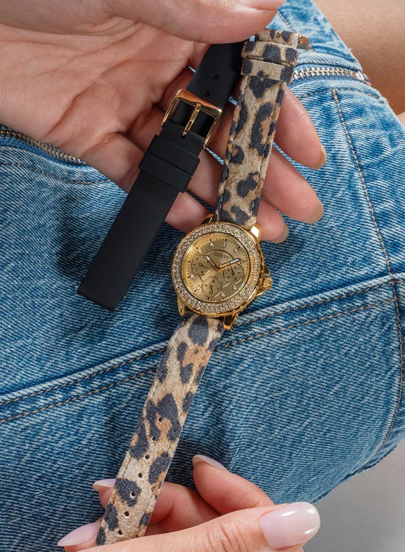 GUESS Ladies Gold Tone Multi-Function Watch Box Set GW0660L2 - 36mm - Image 2