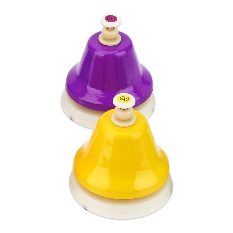 8-Note Colorful Hand Bell Handbells Set Musical Instrument Toy for Kids Children - Image 3