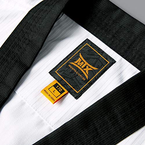 Mooto Korea Taekwondo MTX S2 Uniform Black V-Neck Dobok MMA Martial arts Karate Basic Training WT Logo (160(Height: 160~169cm)(5.24~5.54ft)) - Image 5
