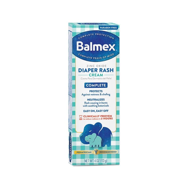 Balmex Zinc Oxide Diaper Rash Cream 4 oz. - Image 1