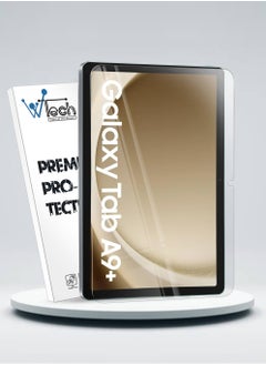 Wtech Samsung Galaxy Tab A9+ / A9 Plus 11.0 Inch (X210, X215, X216) Premium Series Curved Edges Full Cover Glass Screen Protector (TSGPCN) - Clear  - Image 1