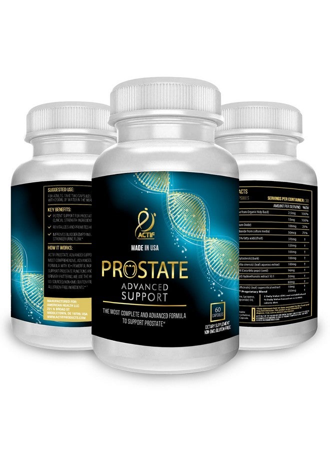 ACTIF Prostate Advanced Support with 20+ Factors, Complete Support for Urinary Health and Prostate - 60 Capsules, Made in USA, Non-GMO - Image 3