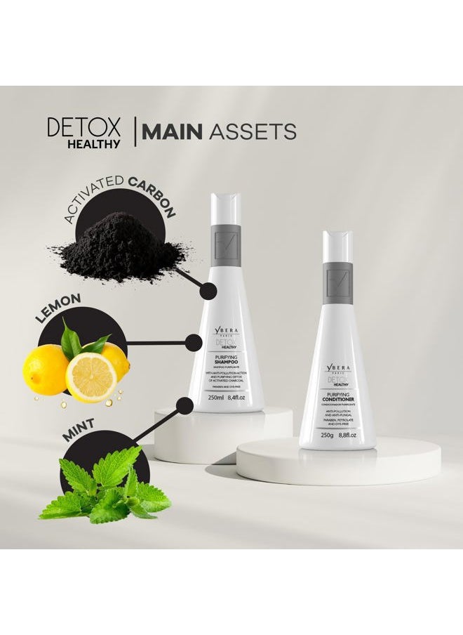Ybera Paris Professional Detox Healthy DUO | Refreshing Care for Oily | Prevent Hair Loss | Stimulate Growth & Improve Damaged Hair | Shampoo 8.4 Oz & Conditioner 8.8 Oz  - Image 2
