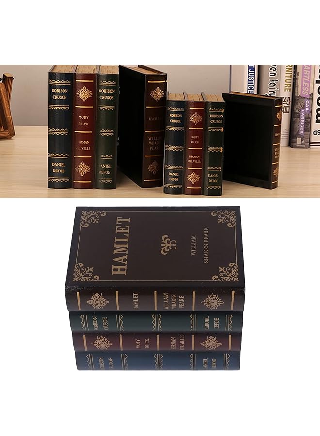 Sorandy Book Trinket Vintage Antique Book Decorations Storage Box Retro Book Trinket Box Decor For Home Living Room Cafe Small - Image 3