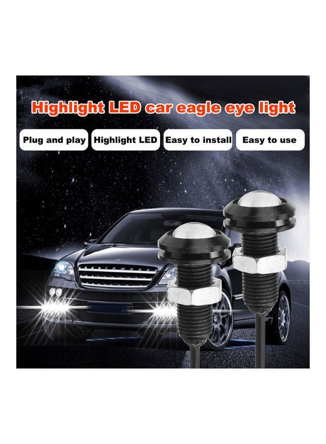 Generic 9-Piece 23mm Eagle Eye LED Bulb DRL Light Ultra Thin Waterproof Set  - Image 5