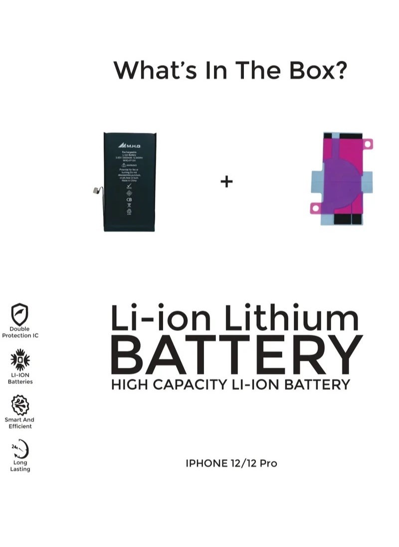 M.H.Q IPHONE 12 BATTERY / IPHONE 12 PRO BATTERY  - Image 1